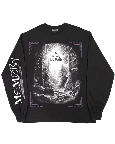 A Barely Lit Path - Black Long Sleeve Tee