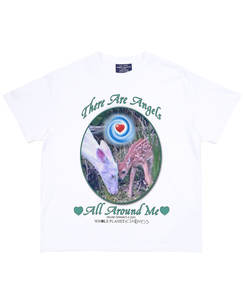 There Are Angels All Around Me - White Tee