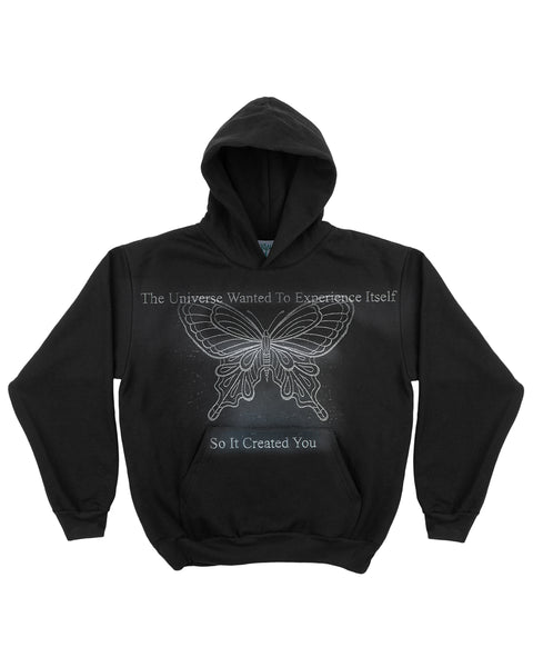 Faded Butterfly - Black Hoodie