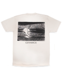 Earth Moon Logo - Hand Dyed and Stonewashed Cream Tee