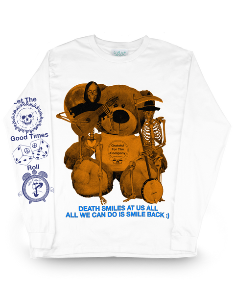 Death Smiles at Us All - Longsleeve White Tee