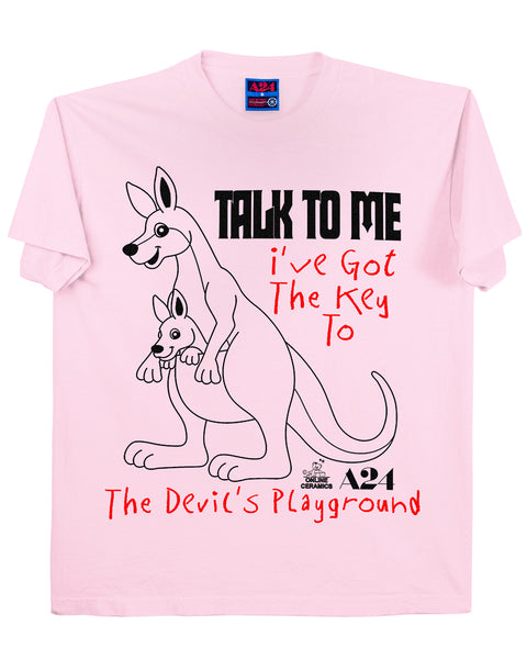 Talk to Me "The Devil's Playground" - Pink Tee