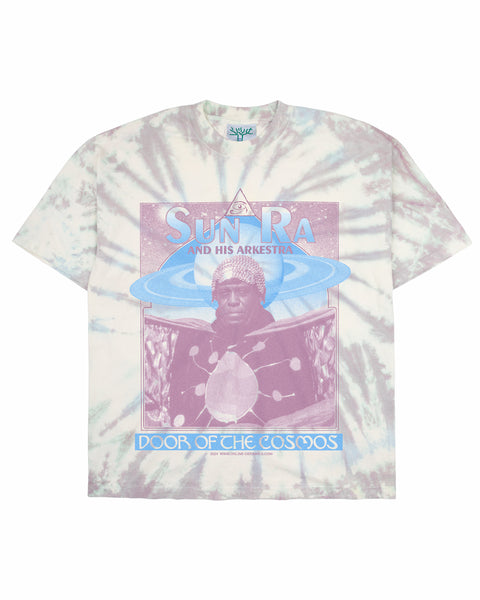 Sun Ra "Door of the Cosmos" - Tie Dye Tee (Hand dyed at our studio in L.A.)