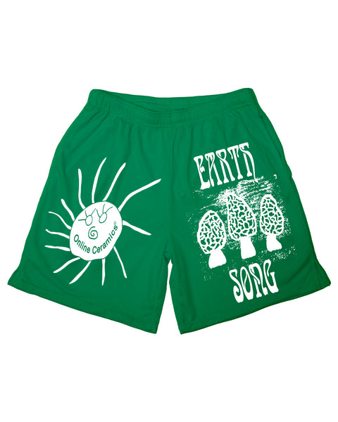 Earth Song - Green Mesh Shorts