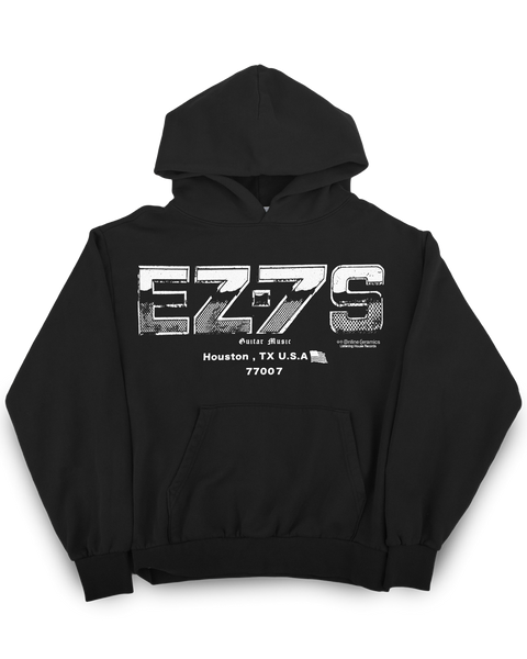 Easy Sevens "Coastal Chrome" Logo - Black Hoodie