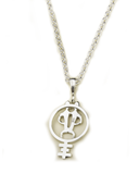 Genesis P-Orridge "Circle Symbol Pandrogyne" - Sterling Silver Necklace