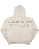 God Wins - Off White Heather Hoodie