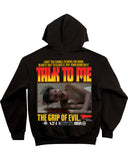 Talk to Me - Black Hoodie (12oz Fleece)