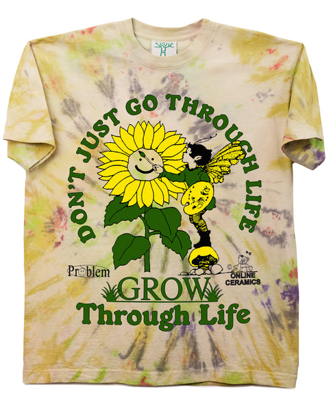 Grow Through Life - Tee (Hand dyed at our studio in L.A.)