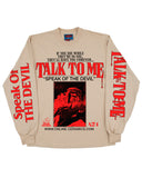 Talk to Me "Speak of the Devil" - Tan Long Sleeve