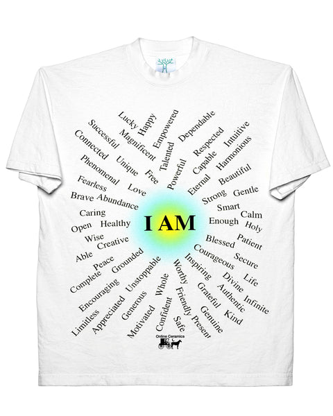 I Am - White Tee