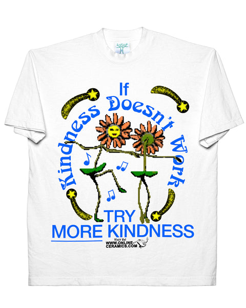 Try More Kindness - White Tee