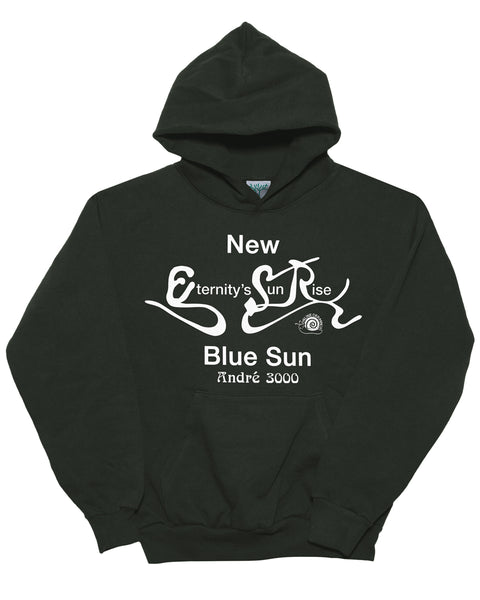 Eternity's Sun Rise - Dark Green Hoodie (14oz Heavy Fleece Hoodie)