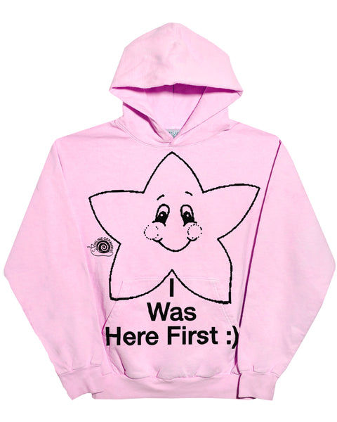 Happy Star - 14oz Pink Hoodie