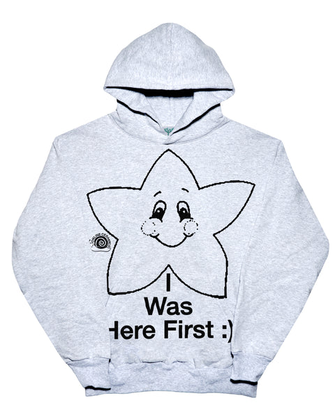 Happy Star - 14oz Ash Hoodie