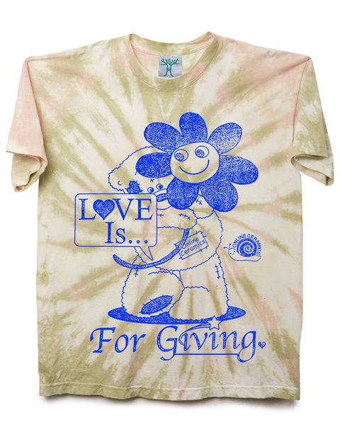 Love Is For Giving - Tee (Hand dyed at our studio in L.A.)