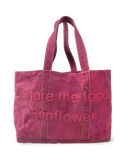 Share the Food, Sunflower - Jumbo Tote (Burgundy)