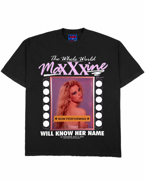 MaXXXine "Headshot" - Black Tee