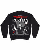 MaXXXine "The Puritan II" - Black Crewneck (14oz Heavy Fleece)