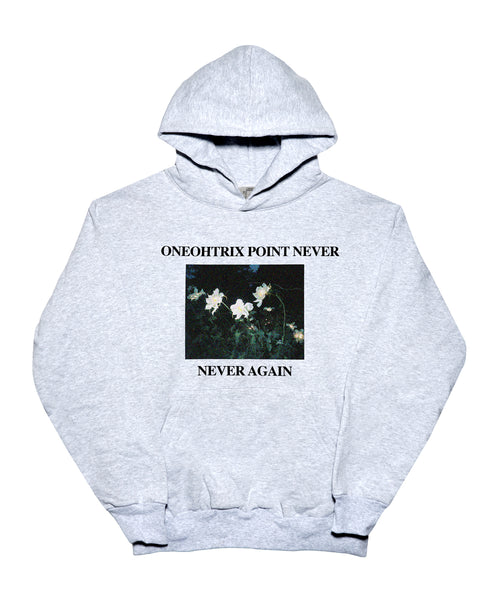 Never Again - 14oz Ash Hoodie