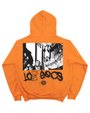 100 Gecs "Frog on the Floor" - 12 oz Orange Hoodie