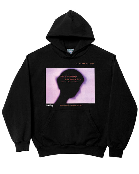 Bill Evans "Waltz For Debby" - Black Hoodie (14oz Heavy Fleece)