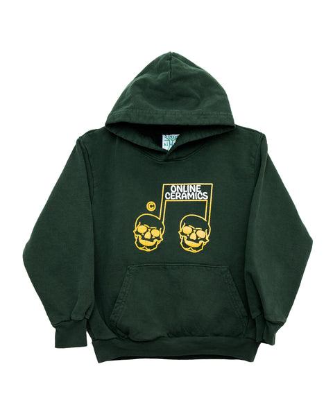 Skull Music Note - Kids Ivy Hoodie (14oz Heavy Fleece)