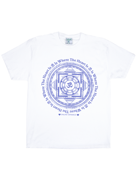 Om Is Where the Heart Is - White Tee