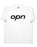 Italicized OPN - White Tee