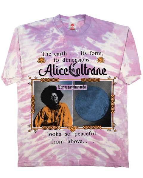 Alice Coltrane - The Earth Looks So Peaceful From Above - V-Dye Tee (Hand dyed at our studio in L.A.)