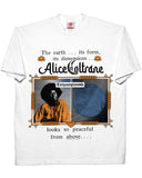 Alice Coltrane - The Earth Looks So Peaceful From Above - White Tee