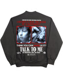 Talk to Me "Please Stop" - Black Crew (12oz Fleece)