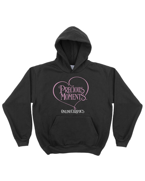 Precious Moments "Heart Logo" - Off Black Hoodie