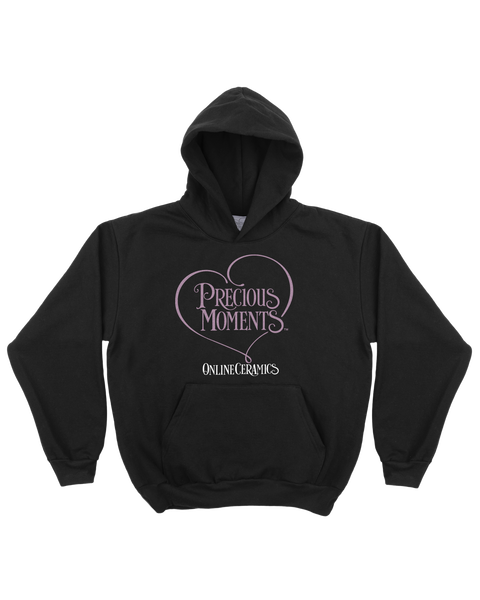 Precious Moments "Heart Logo" - Off Black Hoodie