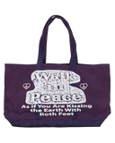 Walk in Peace - Purple Jumbo Tote