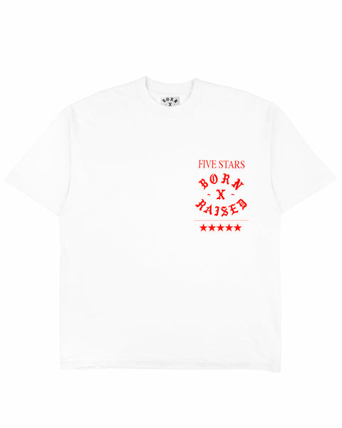 Born X Raised + Online Ceramics "Wasted" - White Logo Tee