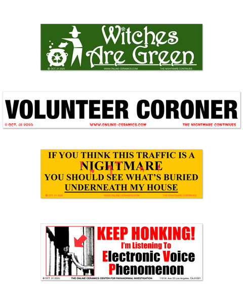 Spookytober 2025 - Bumper Stickers