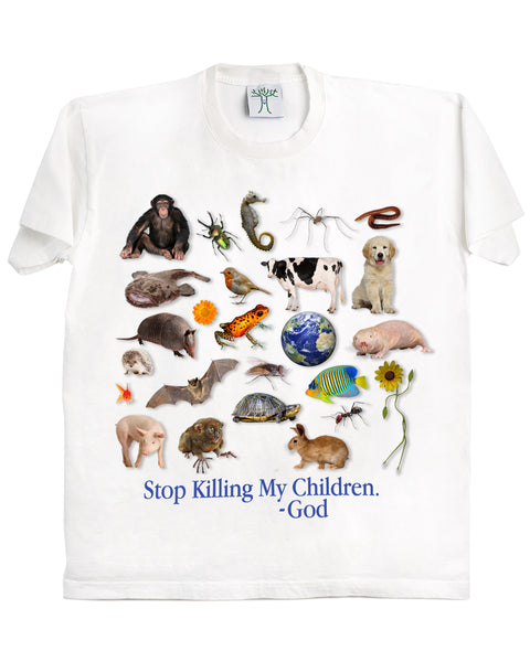 Stop Killing My Children - White Tee