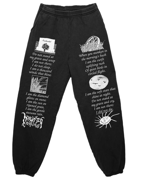 I Am the Soft Stars That Shine At Night - Off-Black Sweatpants