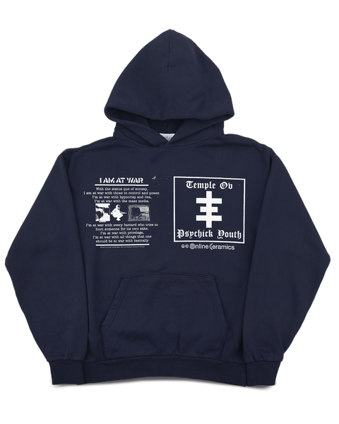 Genesis P-Orridge "Temple Ov Psychick Youth" - Navy Hoodie