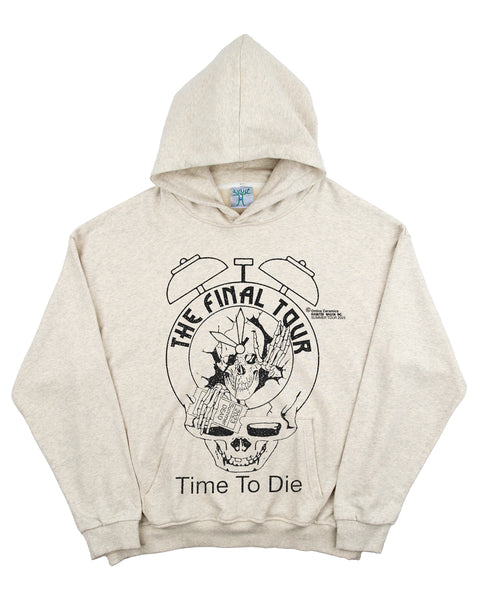 Time To Die - Ash Off-White Hoodie (12oz Fleece)