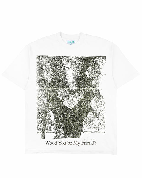 Wood You Be My Friend - White Tee