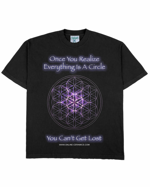 Everything Is A Circle - Black Tee