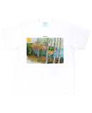 "california" - White Tee (painting by Ross Caliendo)