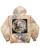 Earth Moon Logo - Tie Dyed and Stonewashed Hoodie