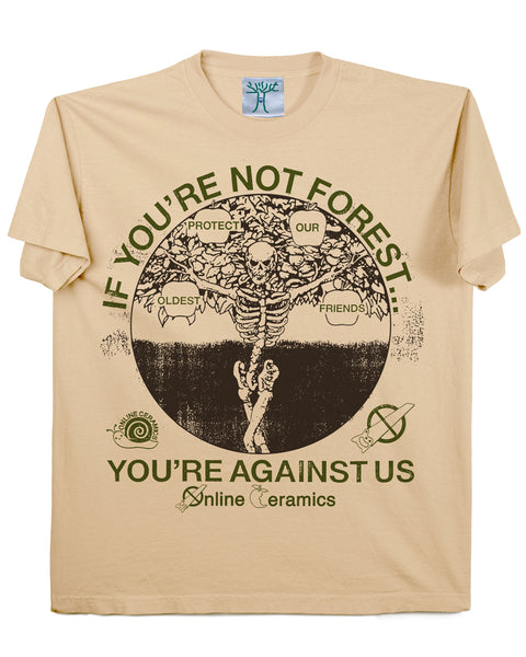 Forest or Against Us - Beige Tee