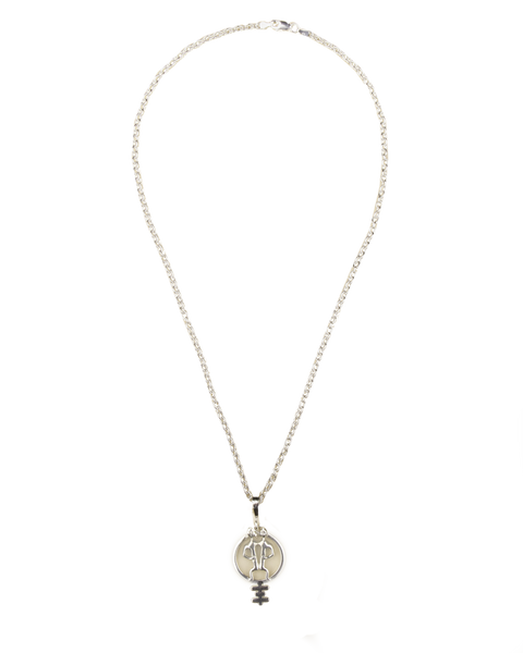 Genesis P-Orridge "Circle Symbol Pandrogyne" - Sterling Silver Necklace