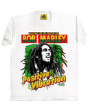 "Positive Vibration" - White Tee