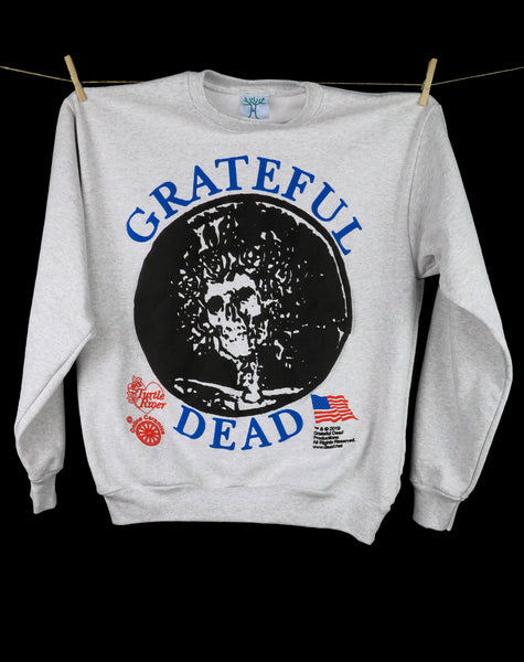 Skull and Roses - Ash Crewneck (14oz Fleece)