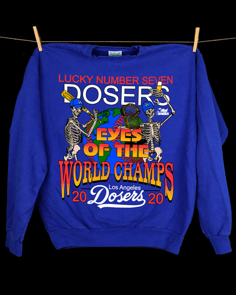 Eyes of the World Champs - Blue (14 oz Heavy Fleece)